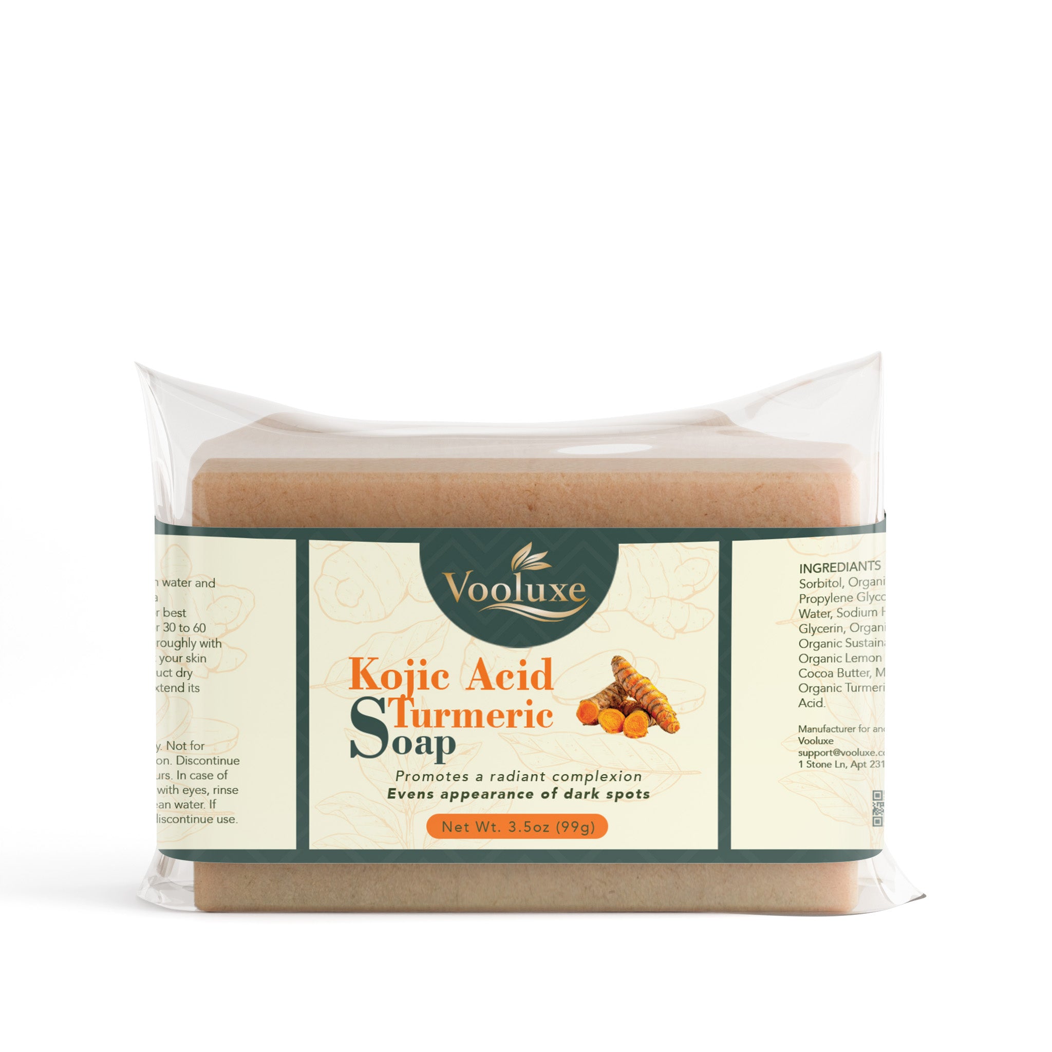 Vooluxe Kojic Acid Turmeric Soap